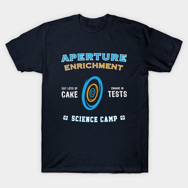 Aperture Science Camp T-Shirt by TheHookshot